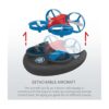 AIROKA Dron de 3 en 1 Sea Land and Air 360 con ruedas_3