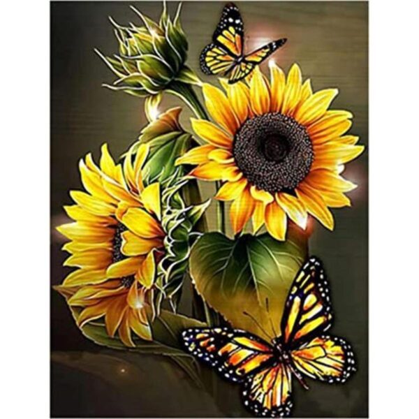 AIRDEA Kits de pintura de diamantes de girasoles para_1