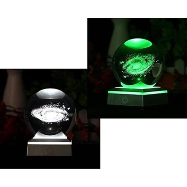 AIRCEE Modelo 3D de bola de cristal galaxia con soporte_3