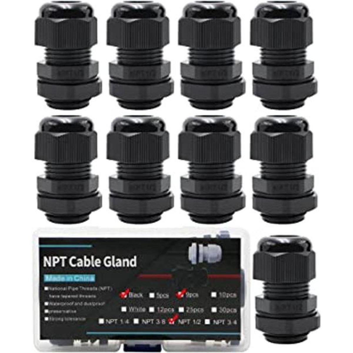 Prensaestopas de nailon PA66 de 12 de pulgada NPT de 12