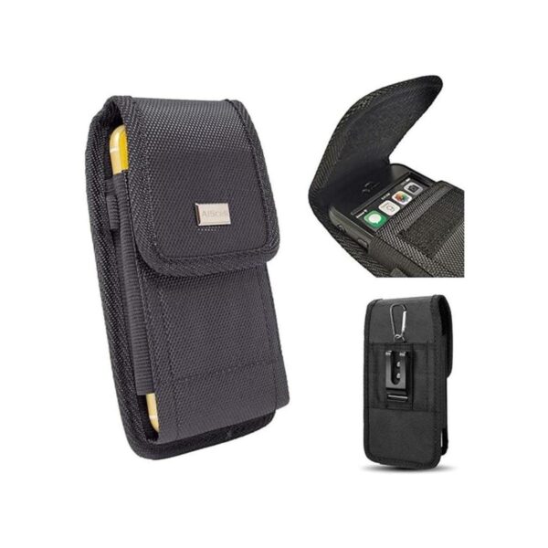 AISCELL Funda táctica con clip resistente de nailon negro_1