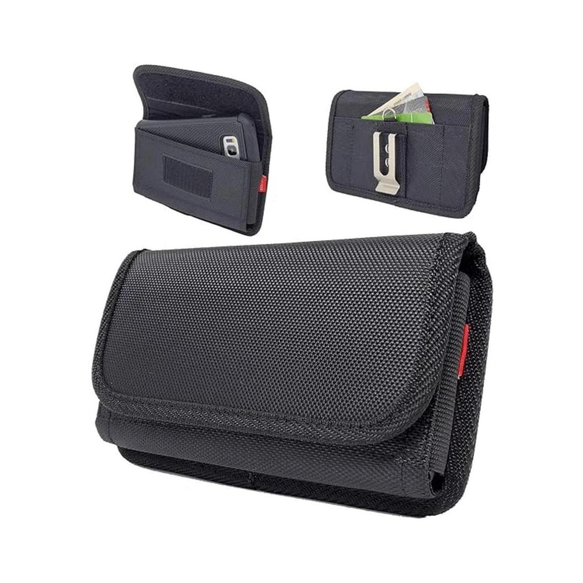 AISCELL Sideways Funda de nailon resistente con clip para