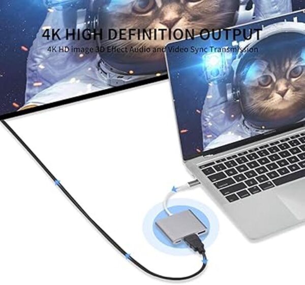 Adaptador USBC a HDMI convertidor AV multipuerto USB 3.1_2