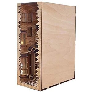 Kit de rincón de libros de diagonal de madera soporte_1