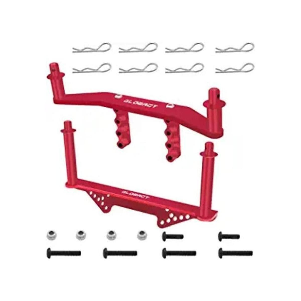 Soportes delanteros y traseros de aluminio con postes de