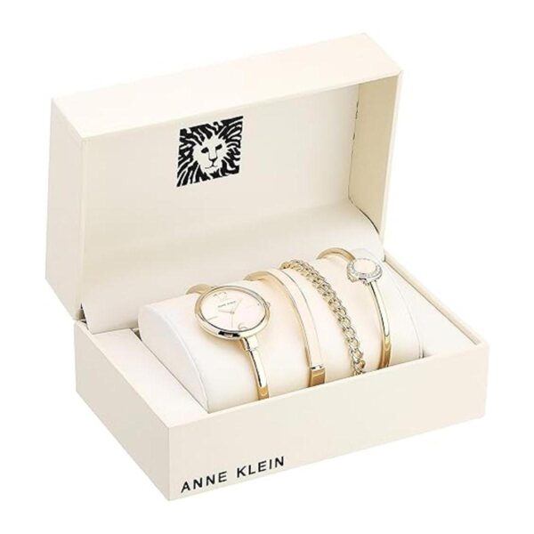 Anne Klein Juego de reloj tipo pulsera para mujer y_2