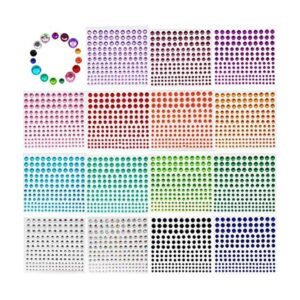 15 hojas de calcomanías autoadhesivas de diamantes de_1