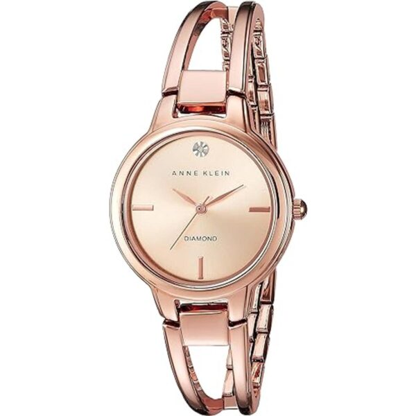 Anne Klein Womens Genuine Diamond Dial Open Bangle Watch_1