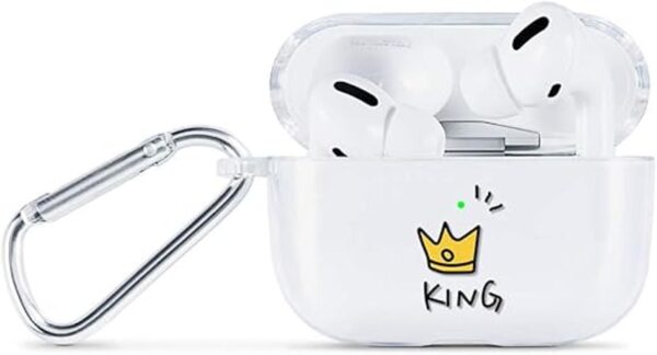 AKABEILA Airpods Pro Funda de silicona suave transparente_1