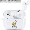 AKABEILA Airpods Pro Funda de silicona suave transparente_2