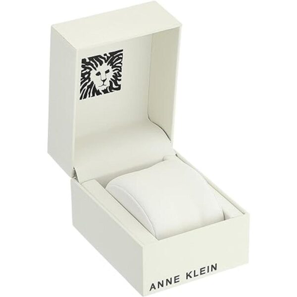 Anne Klein. Reloj de pulsera de malla con esfera de_3