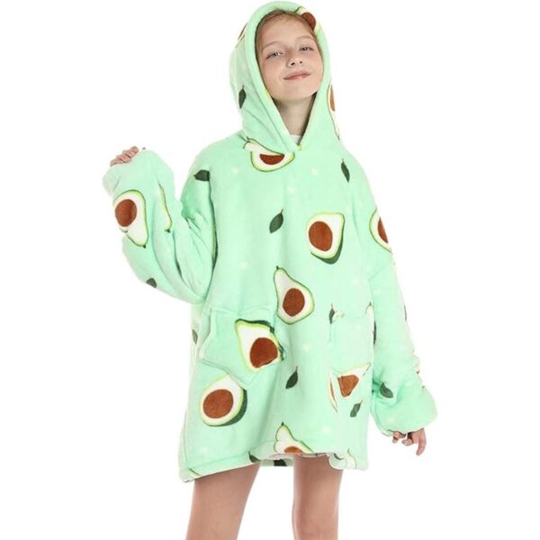 Manta con capucha para niños y niñas linda sudadera de_2