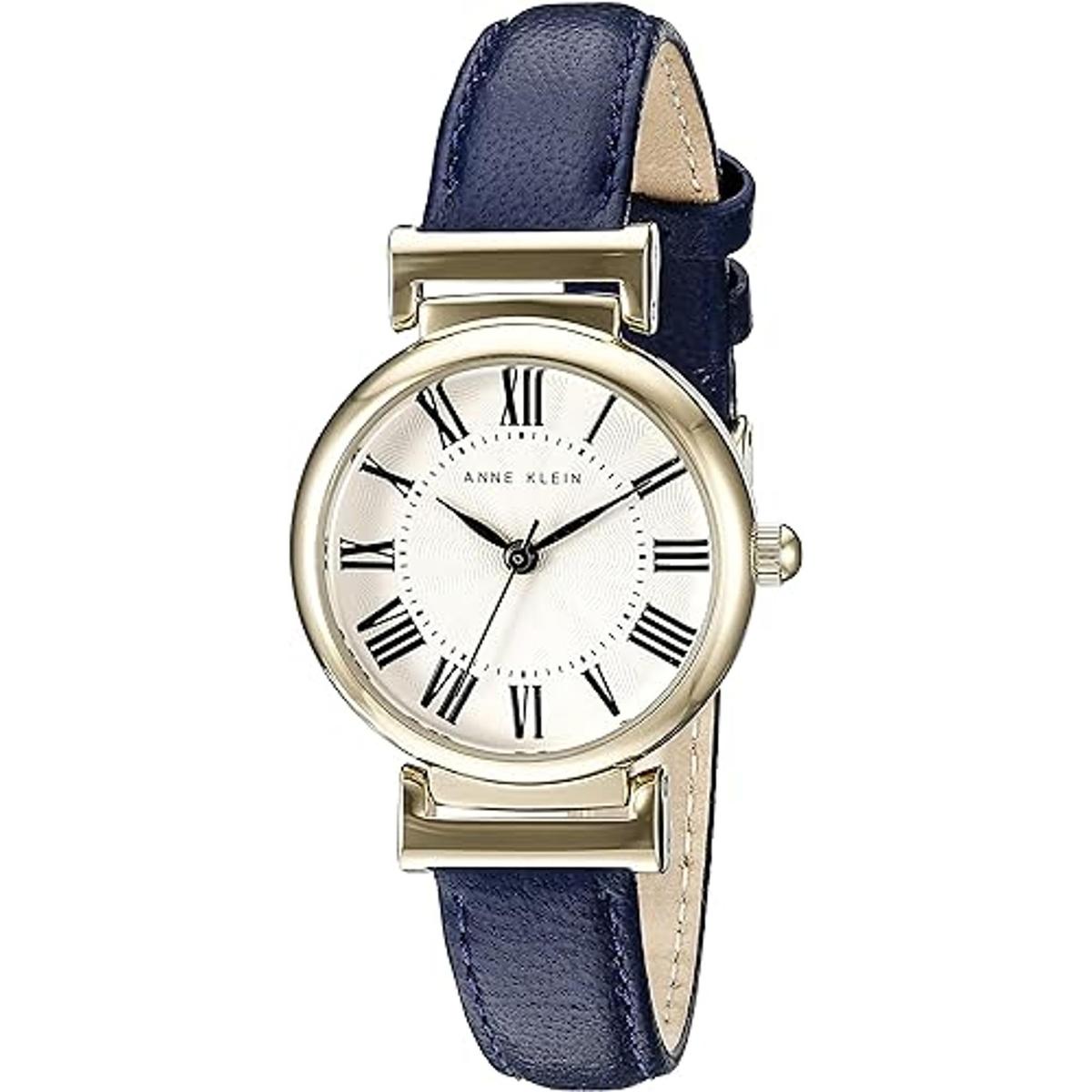Anne Klein Reloj con correa de cuero para