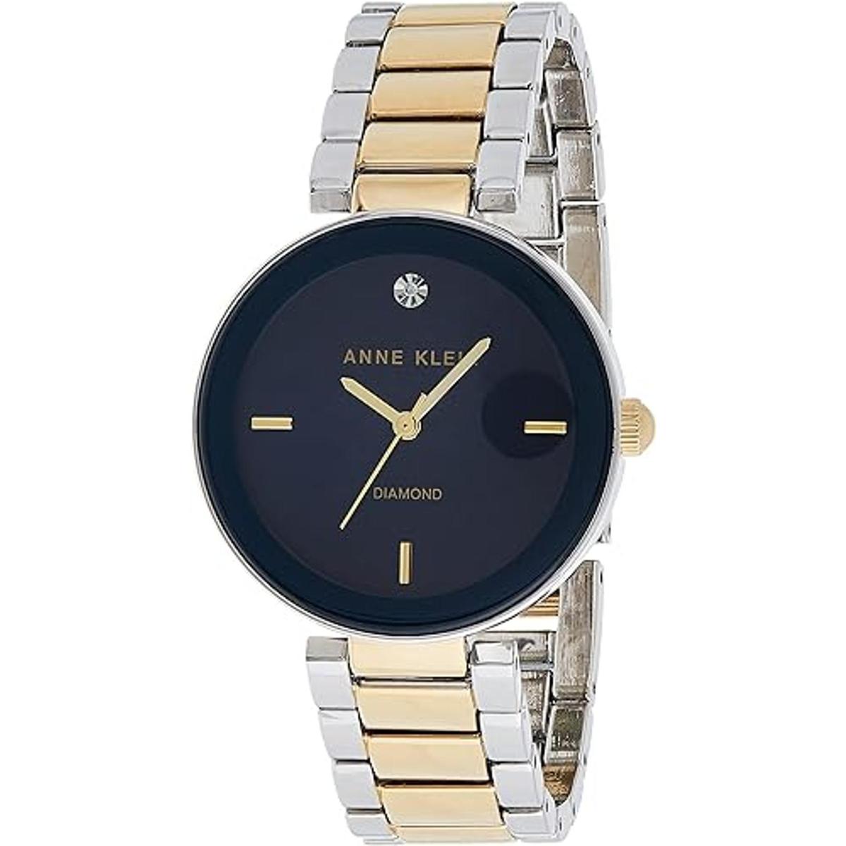Anne Klein Womens Genuine Diamond Dial Bracelet Watch