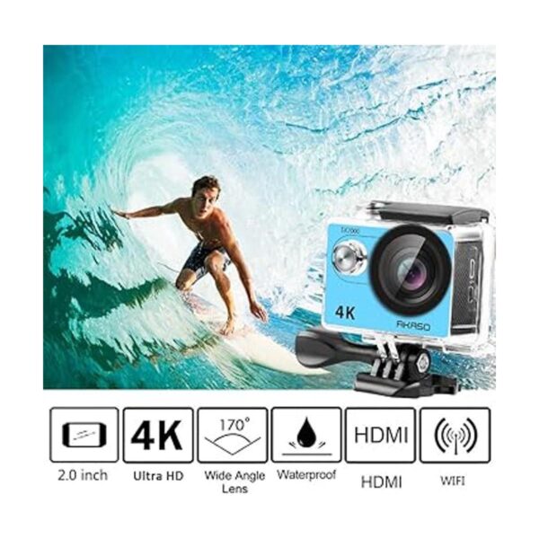 Videocámara sumergible DV con wifi AAKASO EK7000 4K Action_2
