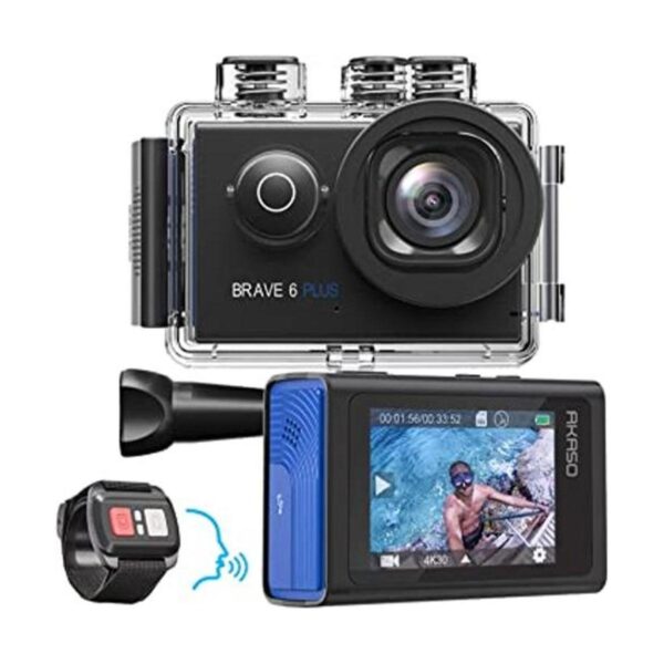 AKASO Brave 6 Plus Native 4K30FPS Cámara de acción WiFi de_1