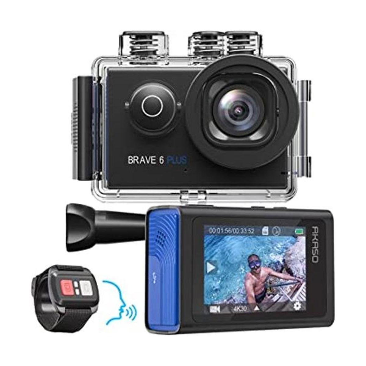 AKASO Brave 6 Plus Native 4K30FPS Cámara de acción WiFi de