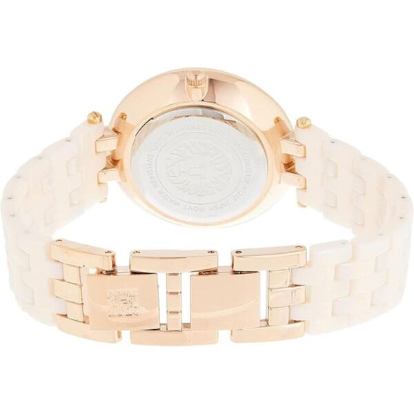 Anne Klein AK2130RGLP Reloj de pulsera de cerámica rosa_2