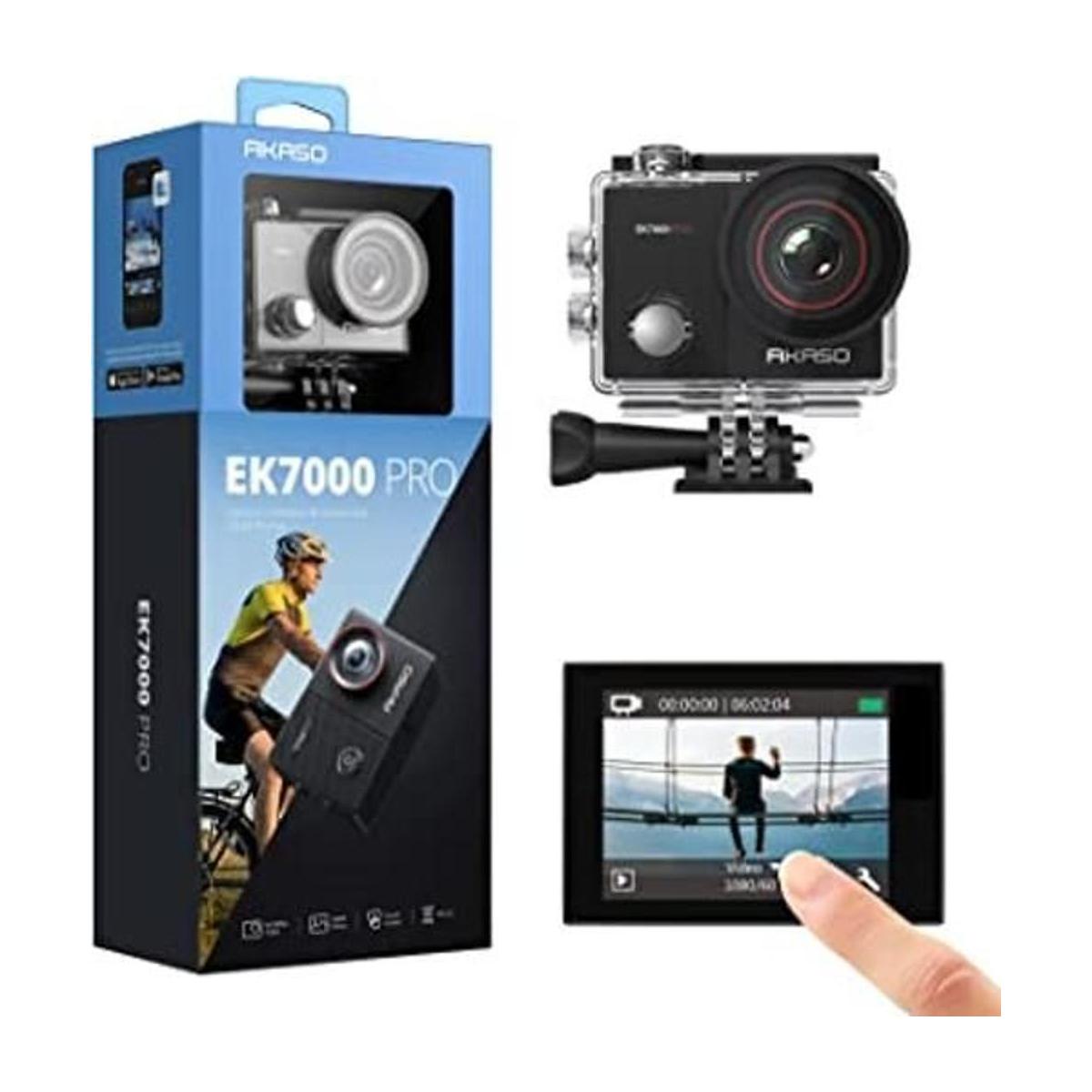 Cámara de acción AKASO EK7000 Pro 4K con pantalla táctil