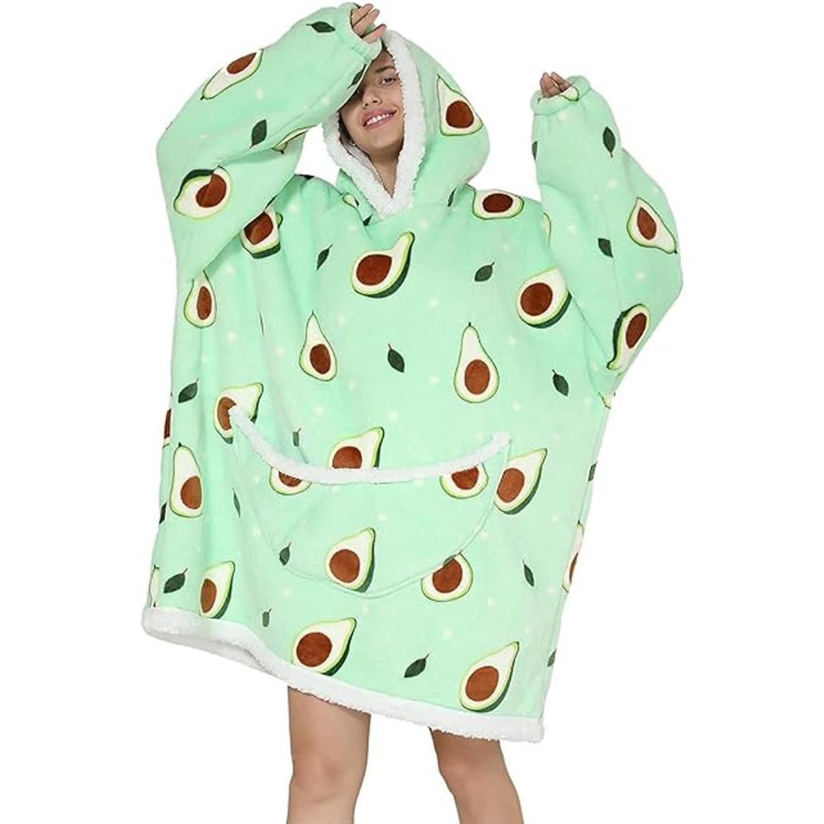 Manta con capucha sudadera de gran tamaño para adultos