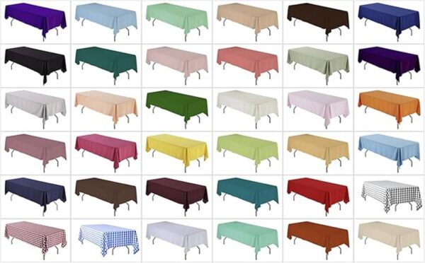 AK TRADING CO. Mantel rectangular de poliéster de 60 x 102