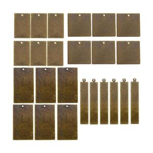AKHAT Estampación de metal de latón en blanco rectangular_1