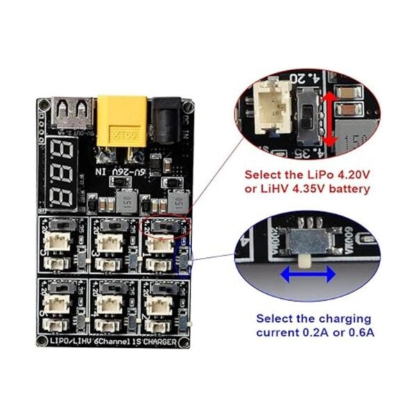 AKK 1S LiPo LiHV Cargador de batería de ion de litio para_2