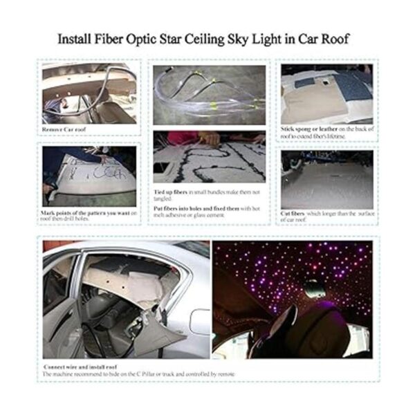 AKEPO Kit de luces de techo de fibra óptica RGBW de 16 W_6