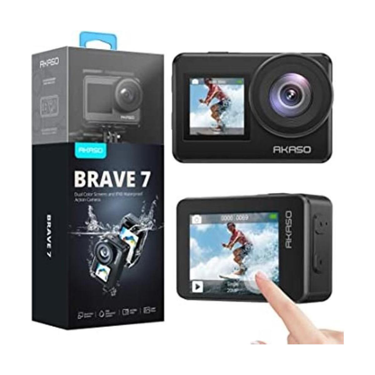 AKASO Brave 7 4K30FPS Cámara de acción WiFi de 20MP con