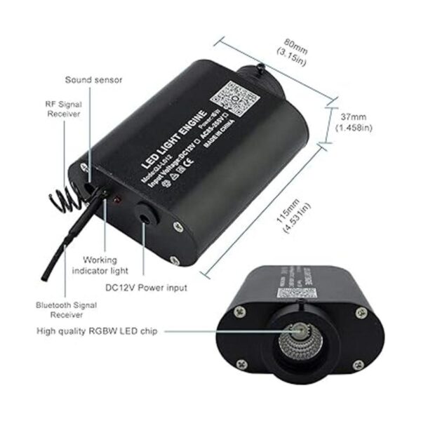 AKEPO Kit de luces de techo de fibra óptica RGBW de 16 W_4