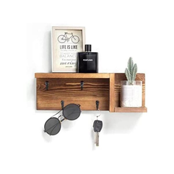 AKKO Llavero de madera para pared organizador decorativo