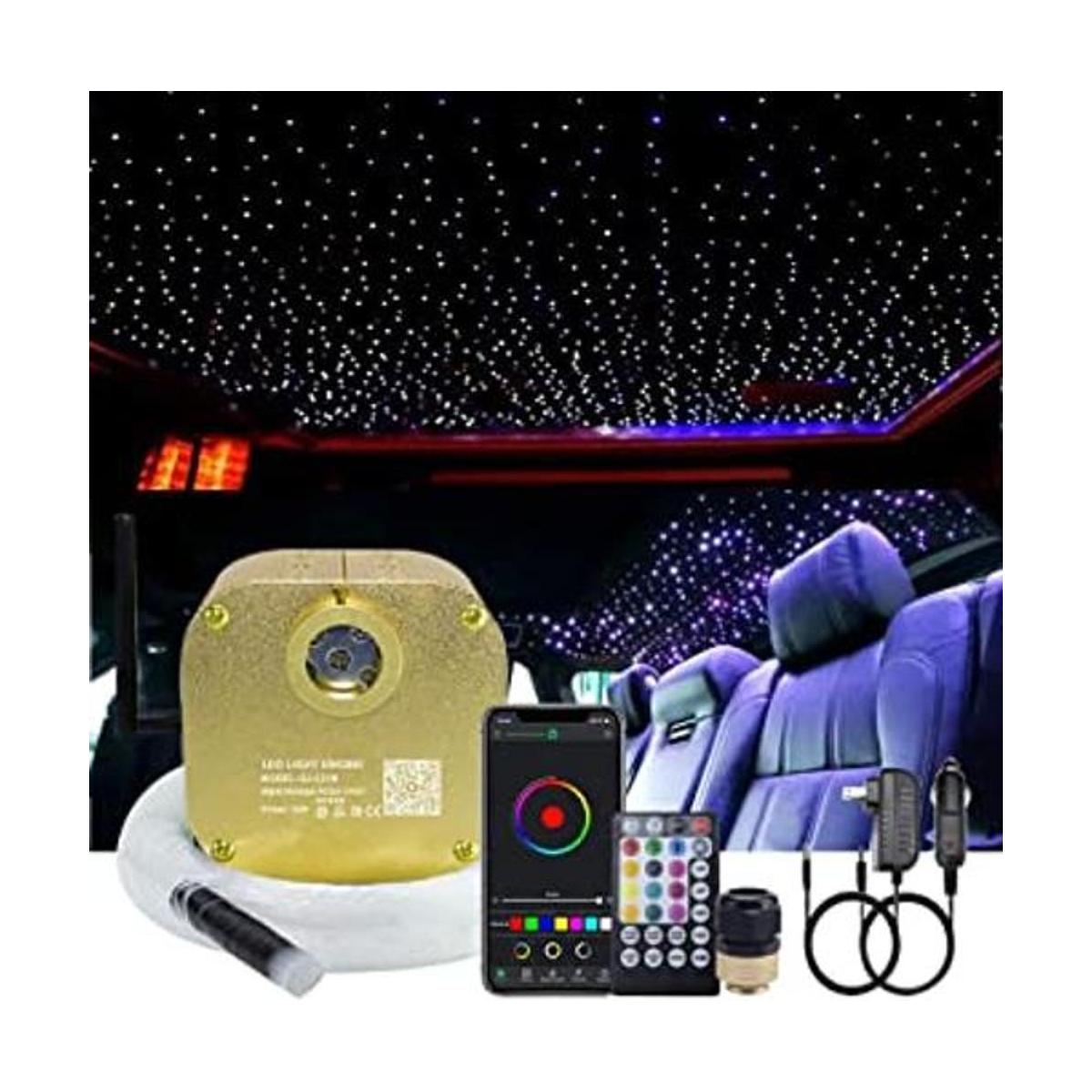 AKEPO Luces de fibra óptica parpadeantes RGBW de 16 W