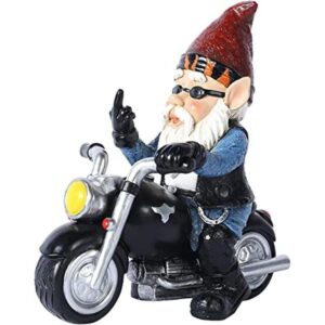 JHWKJS Decoración de gnomo de jardín para motocicleta_1