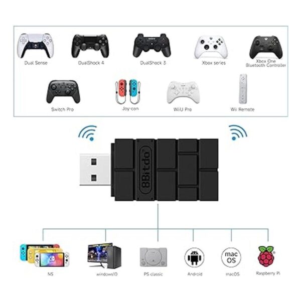 Adaptador de controlador inalámbrico USB 8BitDo 2_2