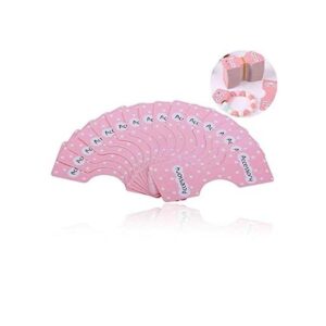 AKOAK Lote de 100 tarjetas de papel rosa de 3.5 in x 1.4_1