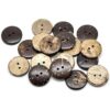 akoak 100 piezas Natural Cáscara de coco dos botones_2