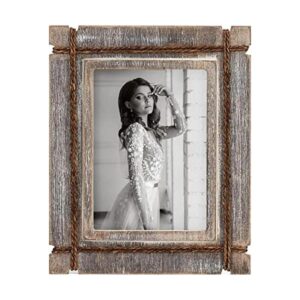 AKRILANE Marco de fotos de madera con estilo 5 x 7_1