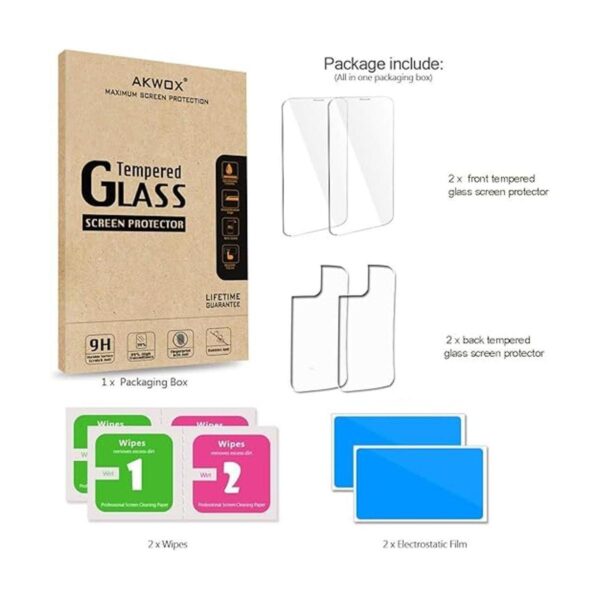 Akwox Protectores de pantalla de cristal templado para_4