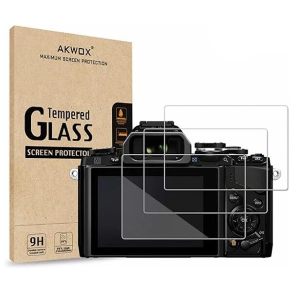Akwox Protector de pantalla templado para Olympus OMD_1