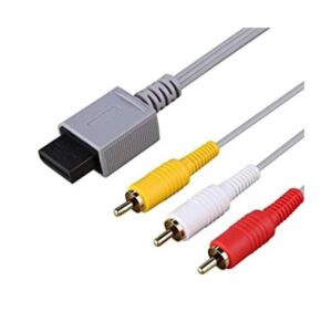 Cable AV para Wii U AKwor compuesto 3 RCA chapado en oro_1