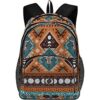 ALAZA Patrón geométrico indio tribal azteca con calaveras