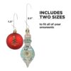 Ganchos para colgar adornos navideños y decoraciones de