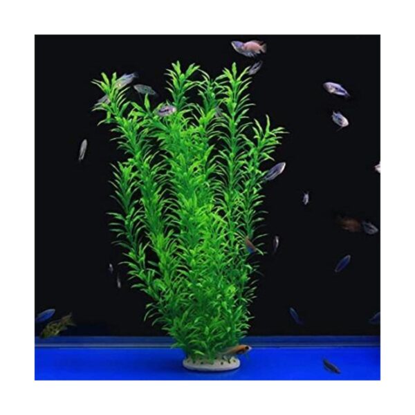 Alegi Plantas de acuario grandes de plástico artificial_1