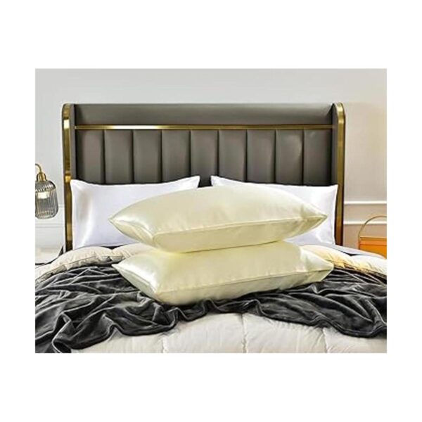 Paquete de 2 fundas de almohada de satén para cabello y_2