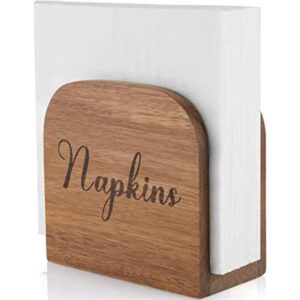 ALELION Servilletas de madera de acacia para cocina