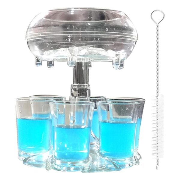 ALEVMOOM Dispensador y soporte de 6 vasos de chupito_1