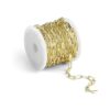 ALEXCRAFT Collar de eslabones de latón chapado en oro de_1