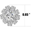 Venta al por mayor 24 botones de diamantes de imitación