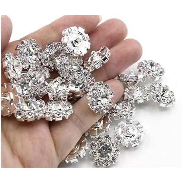 Venta al por mayor 24 botones de diamantes de imitación