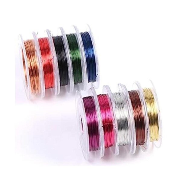 ALEXCRAFT Alambre de cobre colorido resistente al